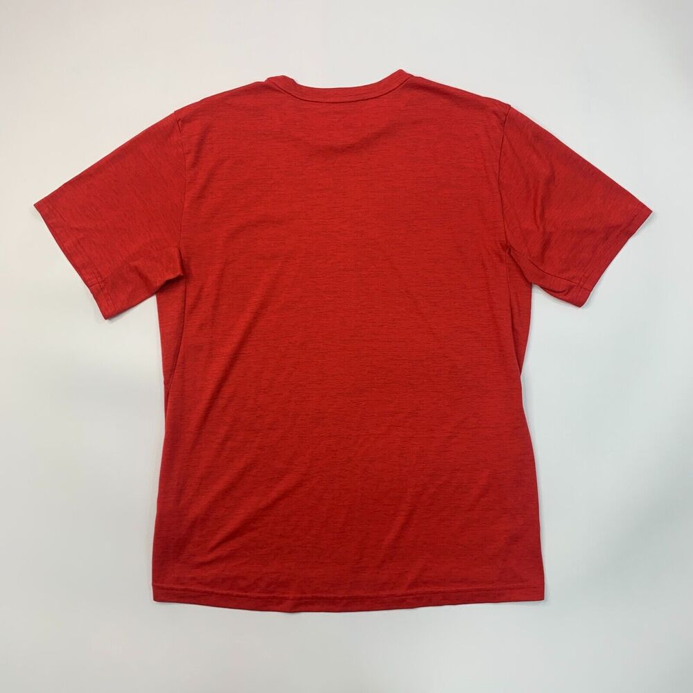 Nike Carthage Firebirds T Shirt Mens M Medium Red Heather Dri Fit Training Tee View 3
